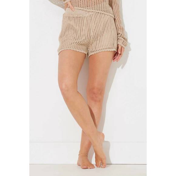 NEW OCEAN DRIVE crochet short in hazelwood - Picture 1 of 1